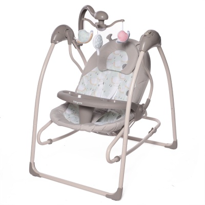 Электрокачели Butterfly 2в1 с адаптером Единорог SW110 2-IN-1 Babycare